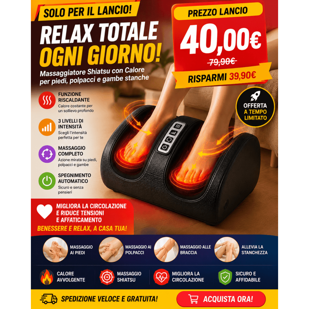 Massaggiatore Shiatsu per Piedi e Polpacci con Calore – Sollievo Immediato 0ibj8a-wi massaggiatore-elettrico-shiatsu-per-piedi-e-polpacci-con-calore calf massager, circolazione gambe, dolore piedi, foot massager, gambe stanche, massaggiatore, massaggiatore con calore, massaggiatore piedi, massaggiatore polpacci, massaggiatore portatile, massaggiatore shiatsu, massaggio rilassante, promo, relax piedi, shiatsu piedi