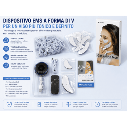 Dispositivo Viso EMS – Lifting, Antirughe e Tonificazione Facciale 0ibj8a-wi stimolatore-muscolare-viso-ems-lifting-antirughe-tonificazione anti-age, anti-occhiaie, beauty tech, benessere, benessere donna, cura del viso, cura della pelle, dispositivo ems viso, liftingviso, massaggiatore, microcorrente, promo, rilassamento viso, routine viso, self care, skincare, tonificazione viso, viso e collo
