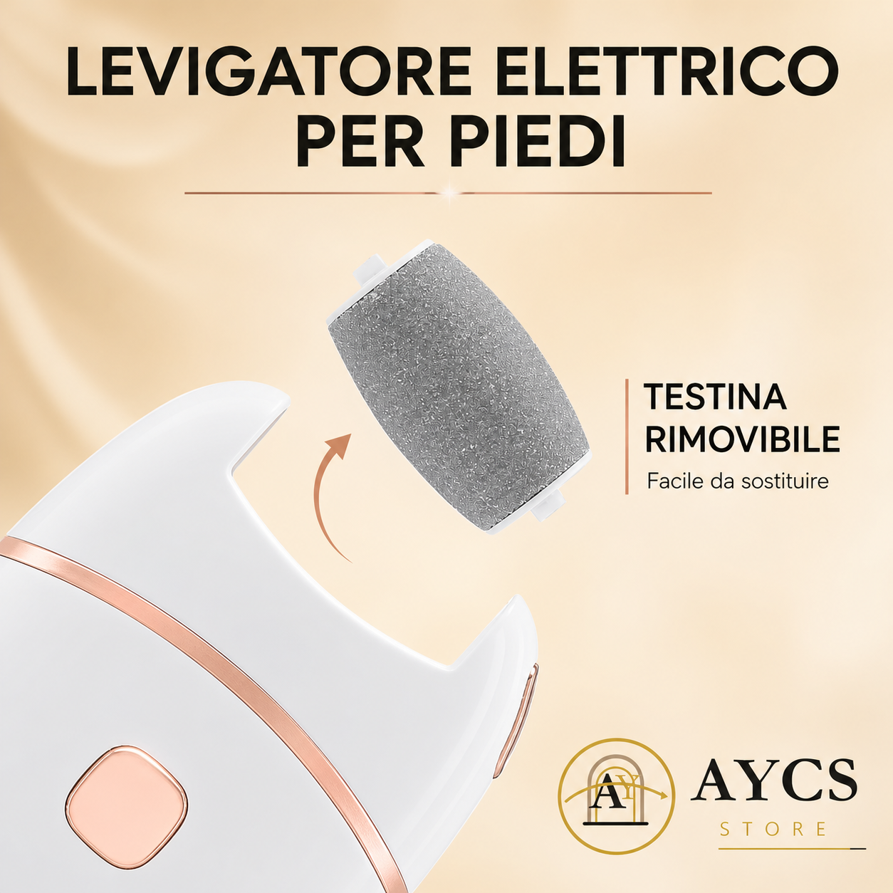 PediSmooth Pro™ – Smerigliatrice Elettrica per Piedi con Luce LED