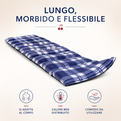 Cuscino Termico con Noccioli di Ciliegia – 8 Compartimenti 75x20cm