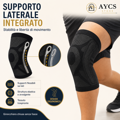 Ginocchiera in Silicone con Zona Imbottita – Supporto Elastico per il Ginocchio