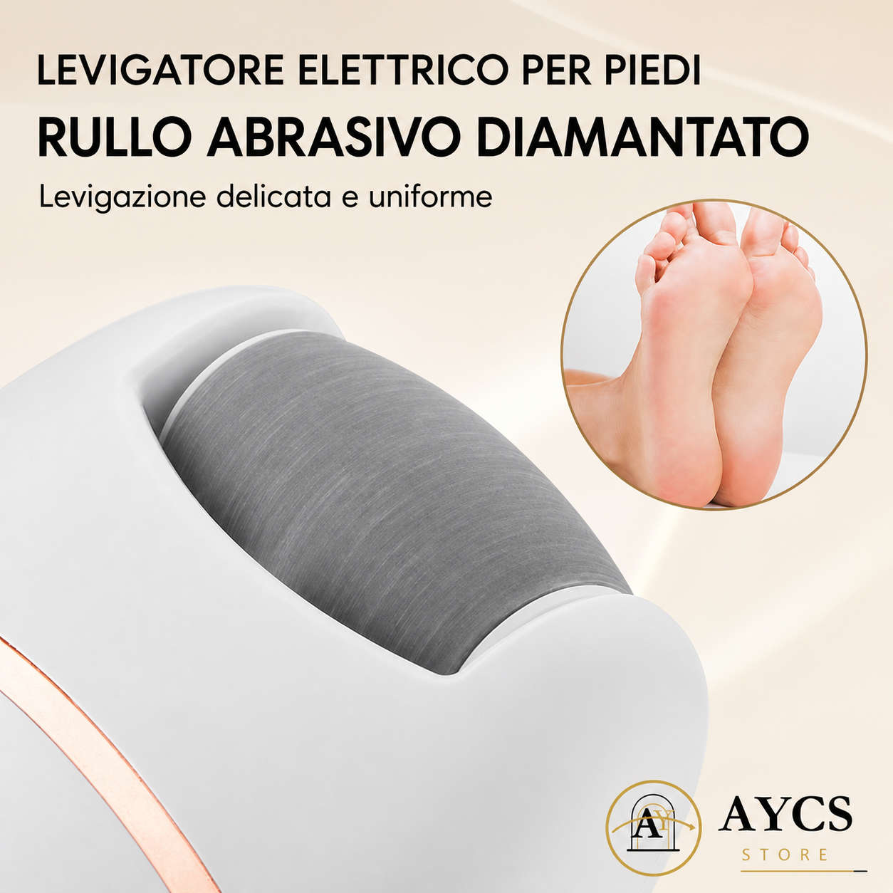 PediSmooth Pro™ – Smerigliatrice Elettrica per Piedi con Luce LED