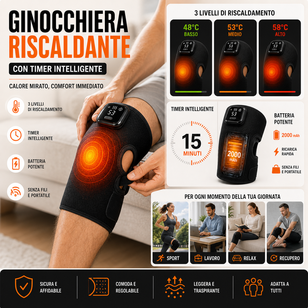 Donna che cammina — 3 caratteristiche ergonomiche