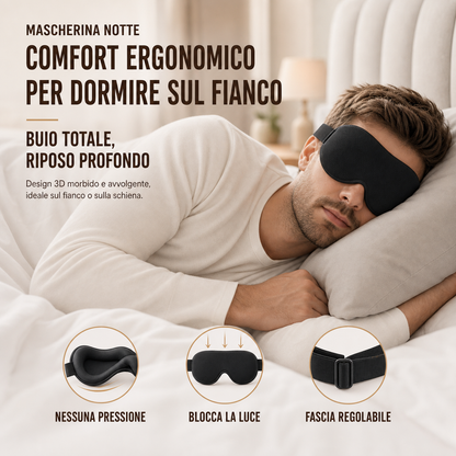 Uomo sul fianco — comfort ergonomico, nessuna pressione