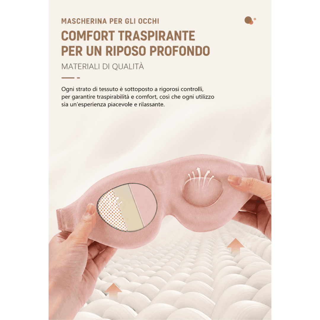 Mascherina Sonno 3D Memory Foam – Blocca Luce, Comfort Totale 0ibj8a-wi maschera-per-il-sonno-3d-in-memory-foam-blocca-luce-comfort-totale-ideale-per-casa-e-viaggio dormire meglio, maschera notte 3d, maschera notte ergonomica, maschera occhi notte, maschera oscurante, maschera sonno, meno stress, relax notte, sleep mask, sonno profondo