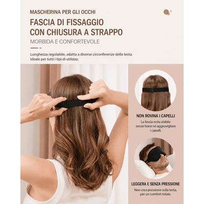 Mascherina Sonno 3D Memory Foam – Blocca Luce, Comfort Totale 0ibj8a-wi maschera-per-il-sonno-3d-in-memory-foam-blocca-luce-comfort-totale-ideale-per-casa-e-viaggio dormire meglio, maschera notte 3d, maschera notte ergonomica, maschera occhi notte, maschera oscurante, maschera sonno, meno stress, relax notte, sleep mask, sonno profondo