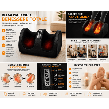 Massaggiatore Shiatsu per Piedi e Polpacci con Calore – Sollievo Immediato 0ibj8a-wi massaggiatore-elettrico-shiatsu-per-piedi-e-polpacci-con-calore calf massager, circolazione gambe, dolore piedi, foot massager, gambe stanche, massaggiatore, massaggiatore con calore, massaggiatore piedi, massaggiatore polpacci, massaggiatore portatile, massaggiatore shiatsu, massaggio rilassante, promo, relax piedi, shiatsu piedi