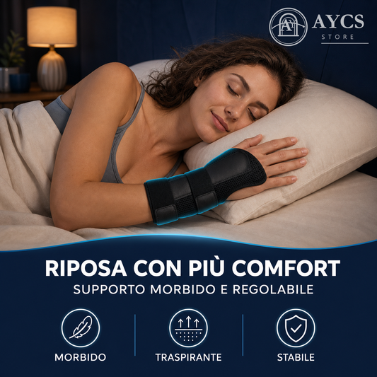 Fascia Stabilizzatrice per Polso – Supporto Regolabile per Sport e Uso Quotidiano