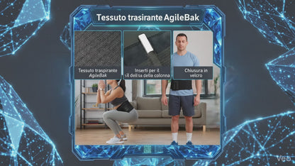 LumbarFlex Pro™ – Cintura Supporto Lombare Regolabile per Postura e Comfort